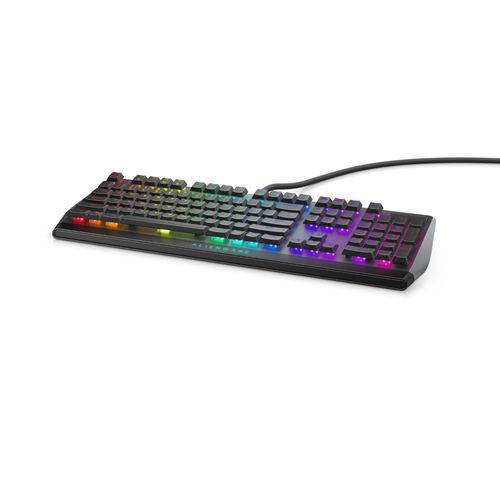 Alienware AW510K - Clavier - rétroéclairé - USB - commutateur : CHERRY MX Low Profile Red - Dark Side of the Moon (Noir) - pour Alienware Area-51, Aurora, Aurora R10, Aurora R9, M15, M17; G5...