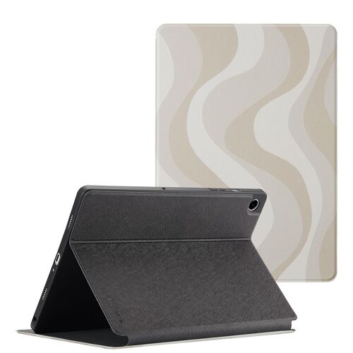 Selencia Coque tablette Vivid Samsung Galaxy Tab A9 Plus Desert Waves Beige