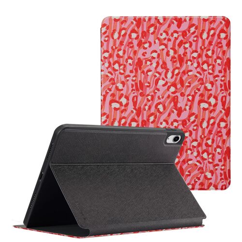 Selencia Coque tablette Vivid iPad 9 (2021) 10.2 pouces / iPad 8 (2020) 10.2 pouces / iPad 7 (2019) 10.2 pouces Wild Spots Lipstick