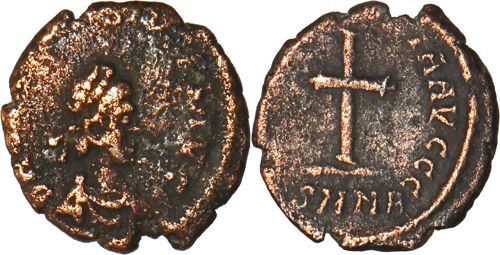 Rome - Nummus Ae4 - Theodose Ii - Concordia Avggg - Croix - Ric.131 - Tres Rare - 0.85 G. - 19-118