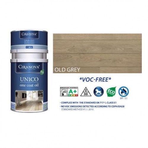 Huile monocouche bicomposant Old Grey 7257 - 1300 ml CIRANOVA
