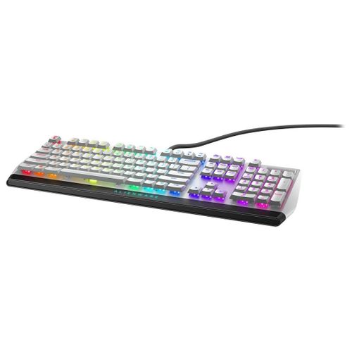 Alienware AW510K - Clavier - rétroéclairé - USB - commutateur : CHERRY MX Low Profile Red - lunar light - pour Alienware Area-51, Aurora, Aurora R10, Aurora R9, M15, M17; G5 5090; XPS 8940
