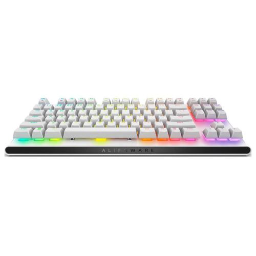 Alienware AW420K - Clavier - sans clé - rétroéclairé - USB - QWERTY - US - commutateur : CHERRY MX Red - lunar light