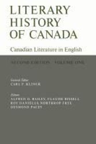 Literary History Of Canada