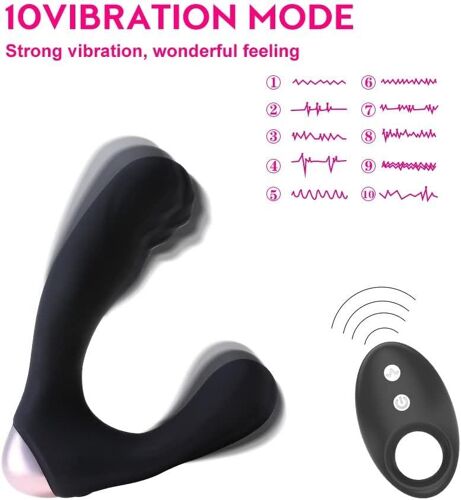 Male G Spòt Vibràtor Pròstate M¿Ss¿Ger Avec Modes De Vibration, Pròstate Stmulàtor 56g