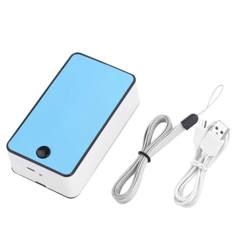Portable Mini USB Refroidisseur d'air portable Ventilateur de climatisation Bureau domestique (bleu)
