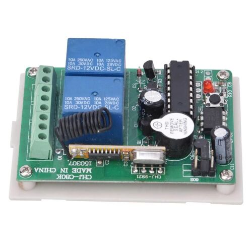 Télécommande sans fil Interrupteur momentané 2 canaux CW CCW Commande de moteur 12V
