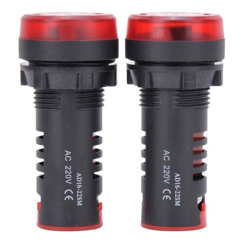 10PCS BERM Rouge LED Buzzer AD16-22SM Buzzer Bip Flash Indicateur d'alarme AC220V