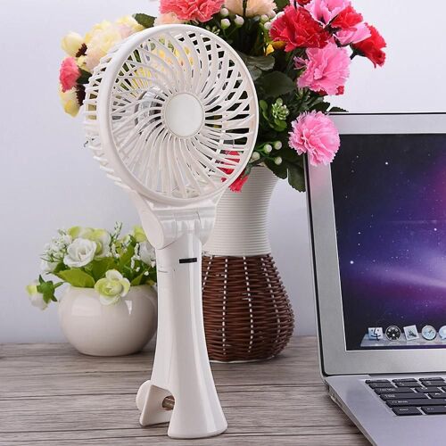 Mini Portable Clip Portatif USB Réglable Ventilateur De Refroidissement Pour Bureau À Domicile Blanc