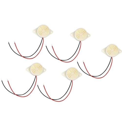 5pcs dc 3-24V 95dB active buzzer alarme bip continu avec fil conducteur SFM-27