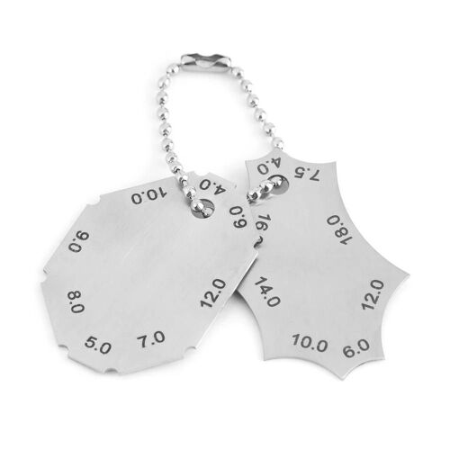 Soudure d'angle Joint en T Soudure Profondeur de la gorge Jauge de longueur de jambe Règle Jauge en deux parties