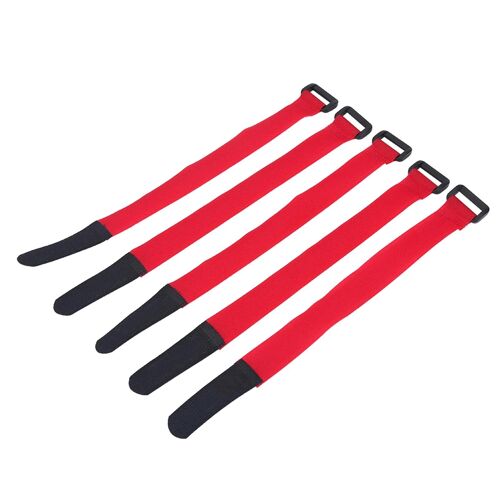 5pcs / Set Duuti Sports Cyclisme Conduite Réglable Nylon Vélo Guidon Sangles (Rouge)