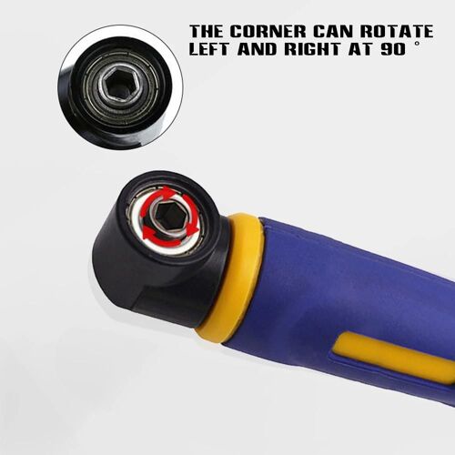 Angle de perçage à 90 degrés Tige de perçage Tournevis Perce Embout Fixation du support de douille