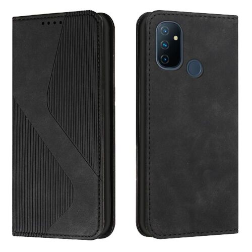 Étui Pour Oneplus Nord 100 4g Magnétique Folio Flip Portefeuille Portefeuille, Cuir Pu Titulaire De Fentes Pour Cartes - Noir