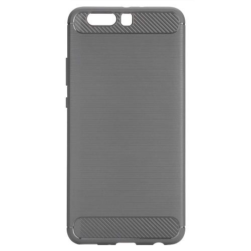 Housse Antichoc Soft Tpu Brushed Silicone Back Shell Coque De Téléphone Pour Huawei P10 Plus Gris