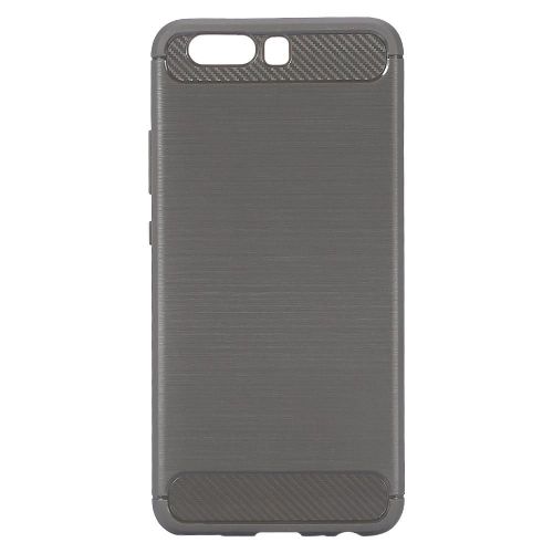Coque De Téléphone Arrière En Silicone Brossé Tpu Souple Ultra-Mince Pour Huawei P10 Gris