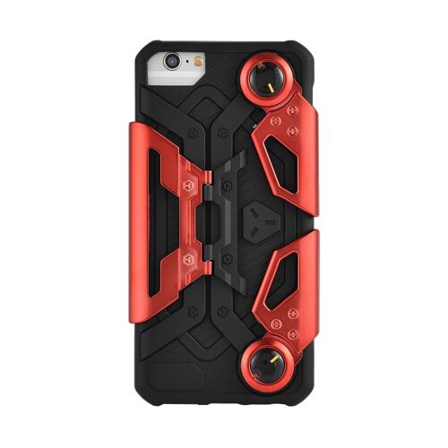 Crabe Type Étui De Protection Housse Mécanique Jeu Poignée Support Pour IPhone 6 / 7 / 8 Rouge Chinois
