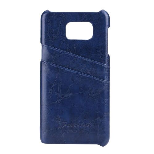 Haute Qualité Pu Étui De Téléphone Smartphone Smartphone Couverture Arrière Pour Samsung Galaxy Note5 (Bleu)