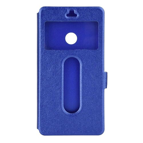 Flip View Fenêtre Étui De Téléphone Avec Support Pour Zte Nubia Z11 Mini Bleu