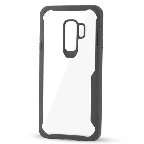 Boîtier Pho Ne En Silicone Souple Dur Translucide Confortable Pour Samsung S9 Plus Gris Super Clair