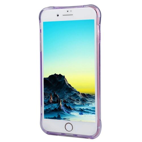Protection à 360 degrés Led Flash Light Calling Notice Housse de téléphone pour Iphone 7PLUS Violet