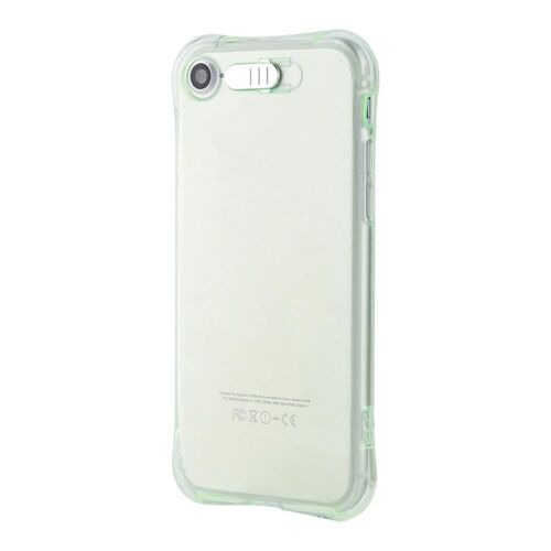 Soft Tpu Shinny Led Flash Light Case Clair Appel Entrant Couverture Arrière Pour Iphone 7 Vert