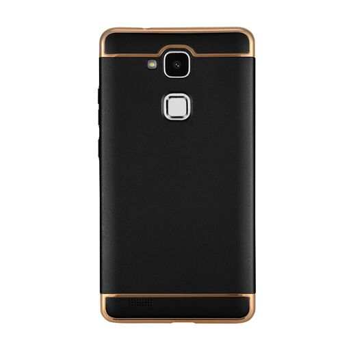 Protecteur de téléphone 3 en 1 assemblé Luxe Couverture Étui Rigide Anti-poussière Pour Huawei Mate 7 Noir