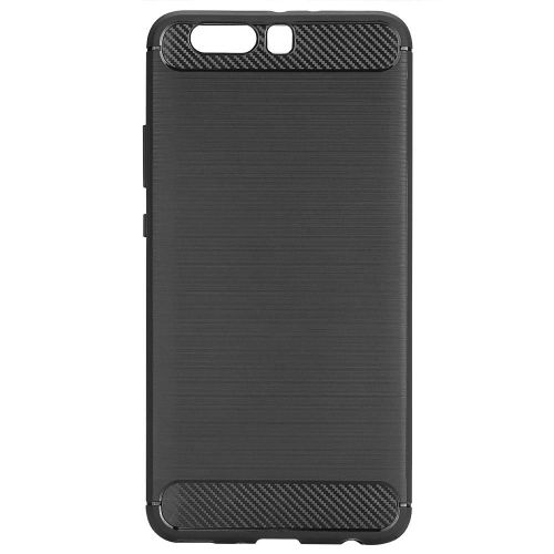 Coque De Téléphone En Silicone Brossé En Tpu Souple Pour Huawei P10 Plus Noir
