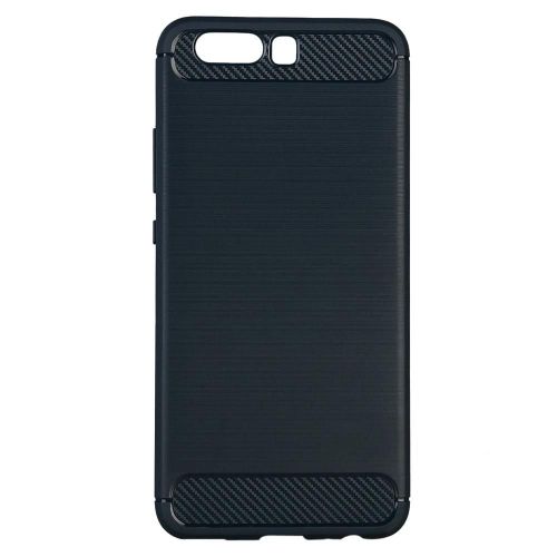 Coque De Téléphone Arrière En Silicone Brossé Tpu Souple Ultra-Mince Pour Huawei P10 Bleu