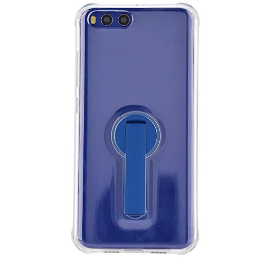 B.O.W Couverture Complète Tpu Anti-Chute Coque De Téléphone Avec Béquille Pour Xiaomi 6 Transparent-Bleu