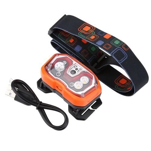 Lampe Frontale Rechargeable À Capteur D'induction Étanche Pour La Course À Pied Sports De Pêche