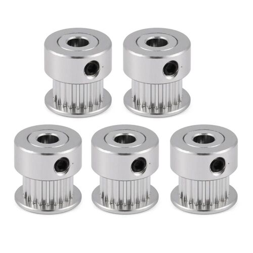 5 pcs 2GT 20T Alliage d'aluminium Engrenage Poulie Synchrone De Courroie De Distribution Pour Imprimante 3D 5mm