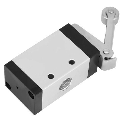 G1 / 4 filetage alliage d'aluminium type rouleau vanne pneumatique mécanique 2 positions 3 voies