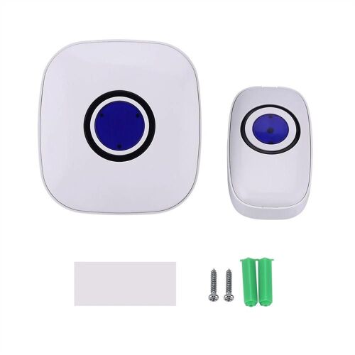 Sonnette sans fil émetteur + récepteur Système d'appel de sonnette à domicile (prise UE 220V)