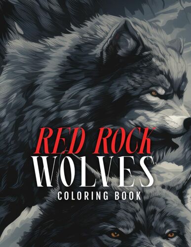 Red Rock Wolves Coloring Book