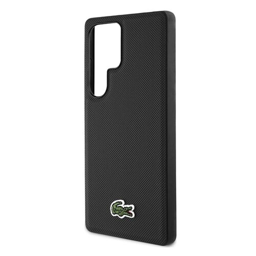 Coque Magnétique pour Galaxy S25 Ultra Piqué Lacoste Fixation Sécurisée Samsung Noir