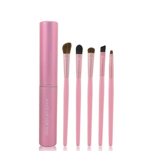 5pcs Fibre Cosmétique Maquillage Pinceau Ombre À Paupières Pinceaux Set Kit Outil De Maquillage 