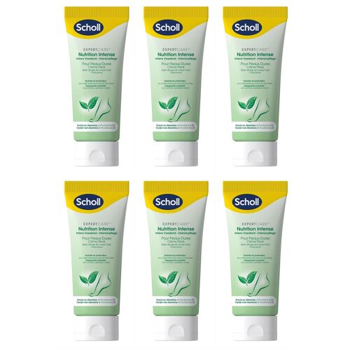 Scholl Lot De 6 Crèmes Nutrition Intense - Peaux Très Sèches - Allantoïne - 75ml