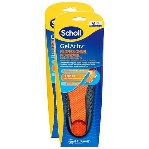 Scholl Lot De 2 Semelles Gelactiv Femmes Professionnels S Taille 35,5 - 40,5 