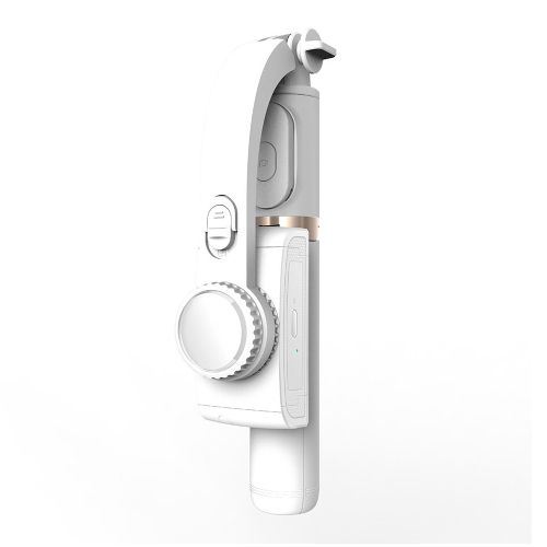 Stabilisateur de cardan Q08, télécommande Bluetooth, trépied, perche à selfie (couleur : blanc) - Q12 (blanc)