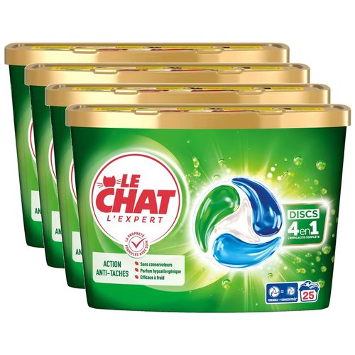 LE CHAT Lot de 4 Discs L'Expert x25