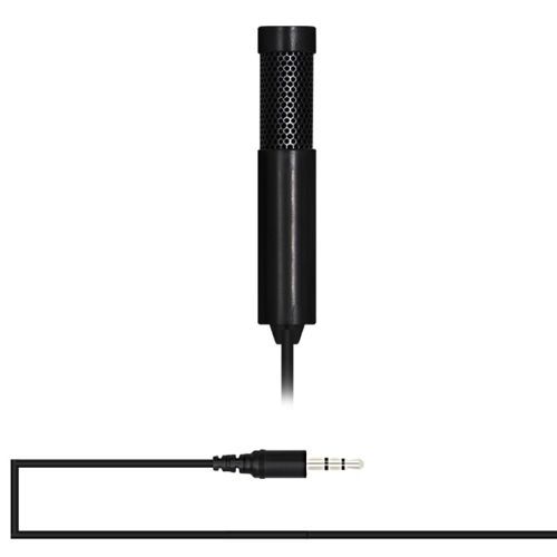Mini microphone d'enregistrement professionnel à condensateur Yanmai SF555, port casque 3,5 mm, longueur du câble : 1,5 m (couleur : noir)