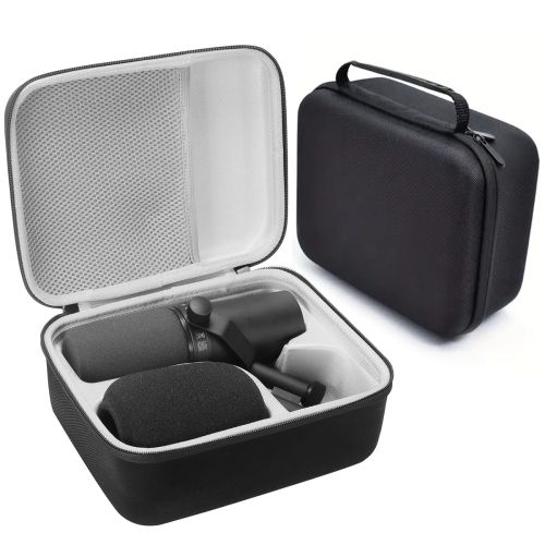 Convient pour le microphone dynamique vocal de diffusion Shure SM7B/MV7/MV7X, sac de rangement de protection portable à coque rigide pour voyage en extérieur