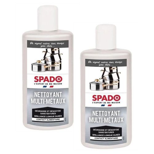 Spado Lot de 2 Flacons 250 ml nettoyant multi-métaux
