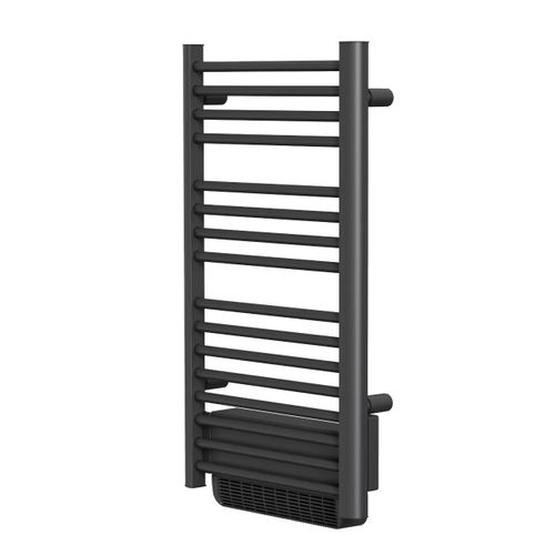 Sèche-serviette électrique sans fluide avec soufflerie 500W+1000W H.100,5xL54cm Bestherm HESTIA noir