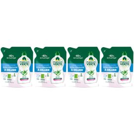 MAISON VERTE Lot de 4 Liquides Vaisselle Ultra concentré à Diluer Aloe Vera 150ml