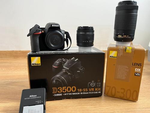 Nikon D3500 24 mpix + Objectif 18/55 + Objectif 70/300