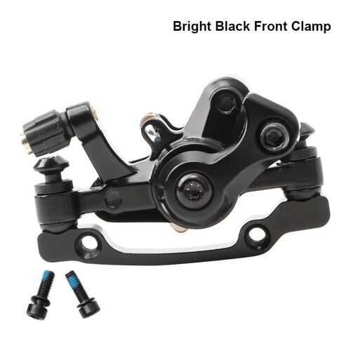 Kit De Frein À Disque Avant Et Arrière Durable Étriers En Alliage D'aluminium Plaquettes De Frein À Disque De 160 Mm Accessoire De Vélo Pince Avant Noire Brillante