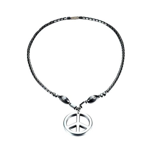 Thérapie Magnétique À La Mode Hématite Collier Pendentif Simple Bijoux Pour Femmes Hommes