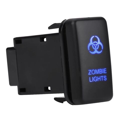 12v Blue Led Car Auto On Off Rocker Interrupteur À Bascule Pour Toyota Hilux Landcruiser Zombie Lights